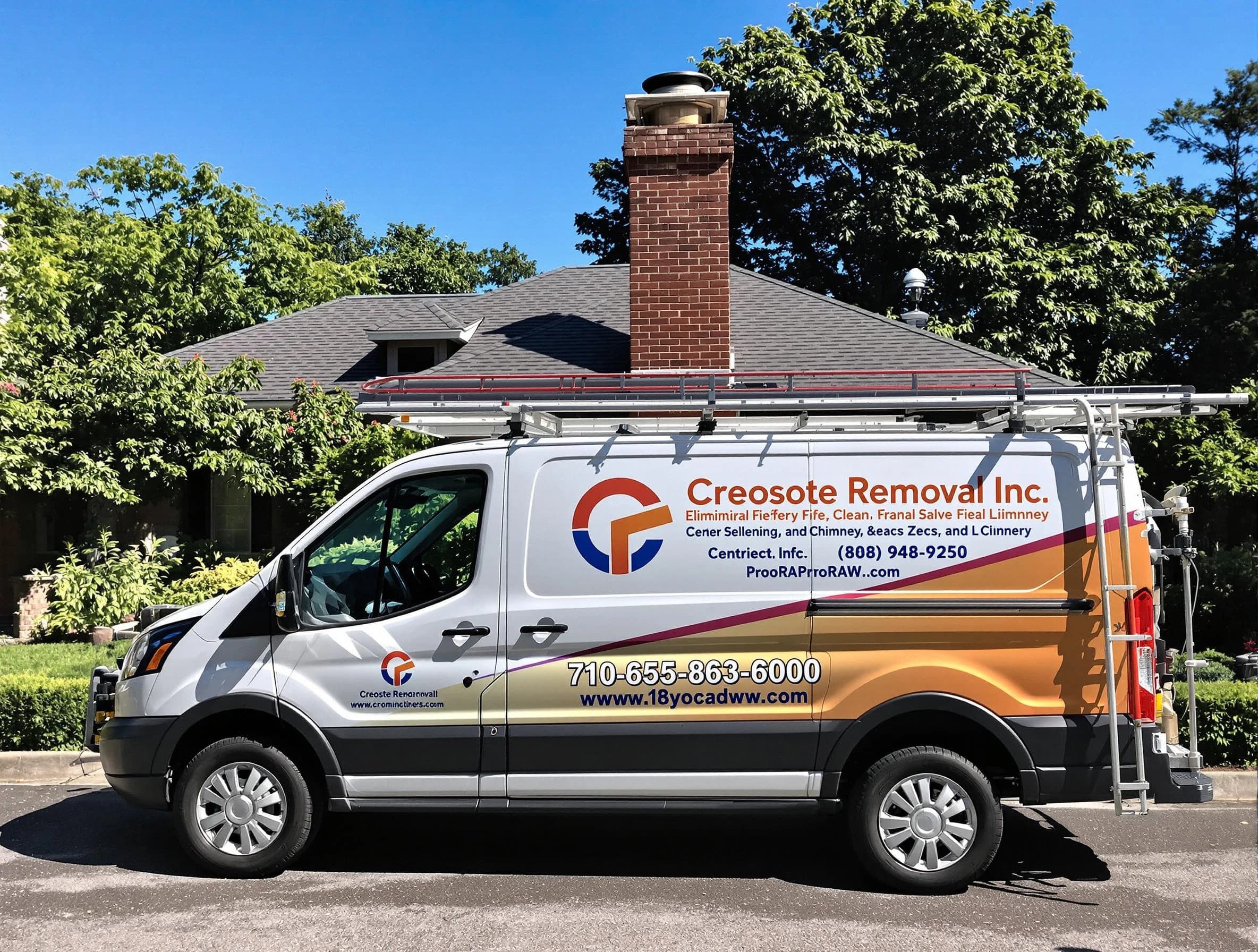 Clarkstown Chimney Sweep technician removing creosote safely in Clarkstown, NY