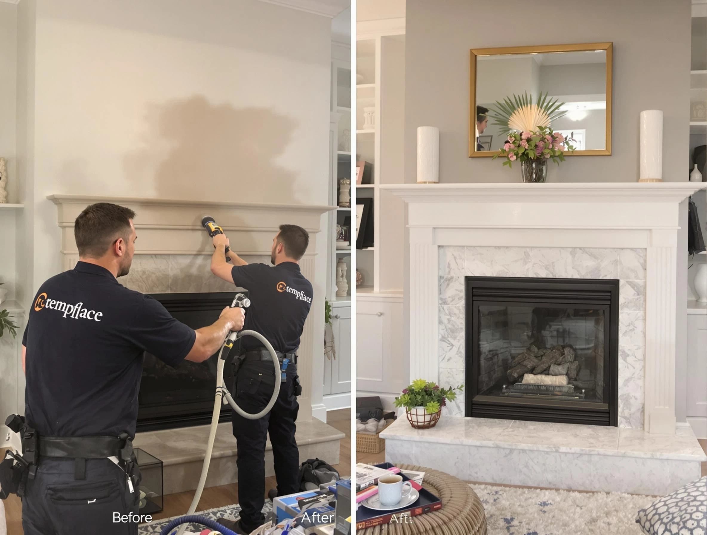 Professional soot removal by Clarkstown Chimney Sweep team in Clarkstown, NY