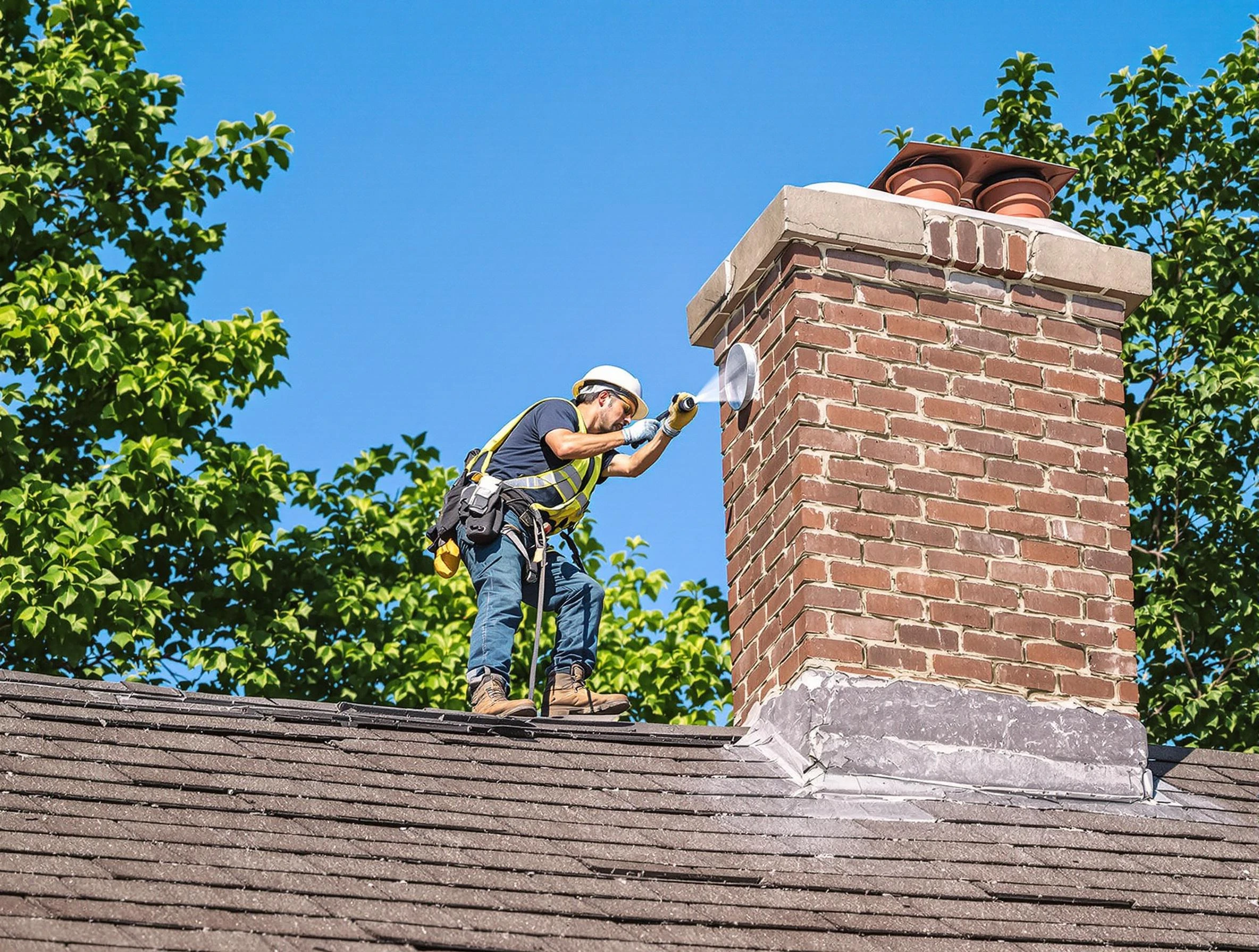 Clarkstown Chimney Sweep performing an inspection with advanced tools in Clarkstown, NY