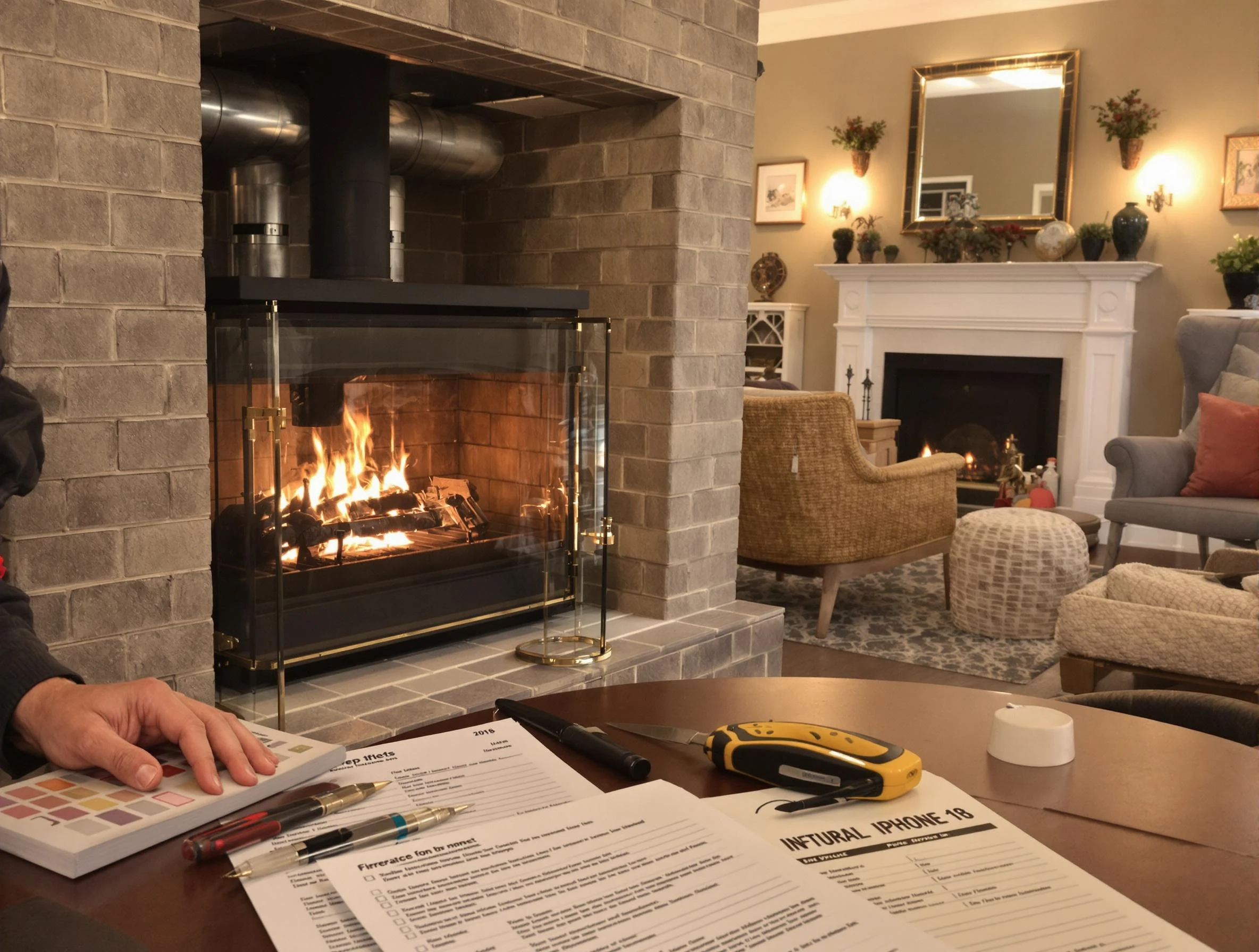Clarkstown Chimney Sweep verifying fireplace safety measures in Clarkstown, NY